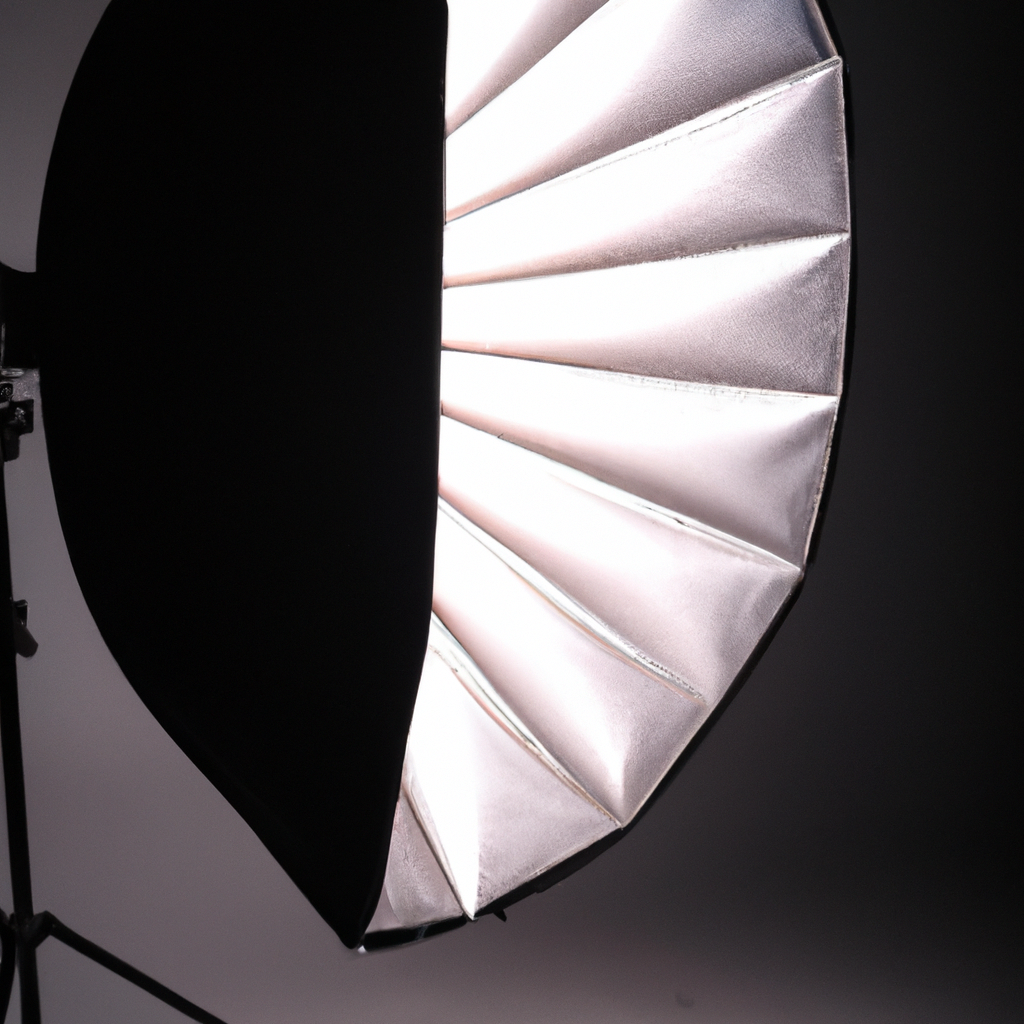 전문 조명 세팅 아이콘 - 소프트박스와 리플렉터